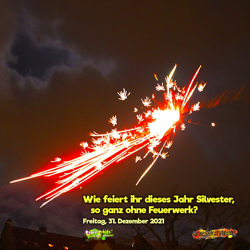 Wie feiert ihr dieses Jahr Silvester? . ...happy new year 2021 . 31. Dezember 2020 . explorerkids* . Entdecker Werkstatt im kujakk . kujakk . Kinder- und Jugendzentrum in der Reduit . Mainz-Kastel . & . gct . graeselcityteens ...auf dem Gräselberg . Stadtteilzentrum Gräselberg . Wiesbaden