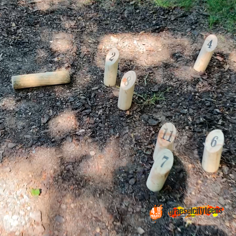 Finn Kubb . Das Wurfspiel . 2. Juni 2022 . Kooperationsprojekt . Betreuende Grundschule . gct . graeselcityteens ...auf dem Gräselberg . Stadtteilzentrum Gräselberg . Wiesbaden