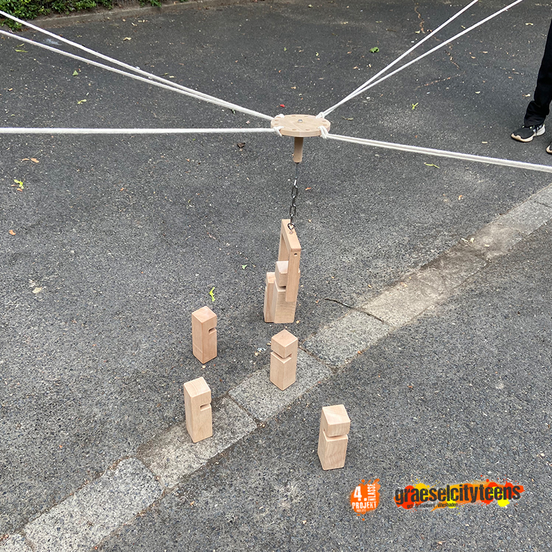 Fröbelturm . Teamspiel . 7. Juli 2022 . Kooperationsprojekt . Betreuende Grundschule . gct . graeselcityteens ...auf dem Gräselberg . Stadtteilzentrum Gräselberg . Wiesbaden