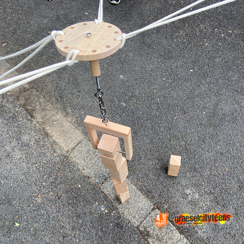 Fröbelturm . Teamspiel . 7. Juli 2022 . Kooperationsprojekt . Betreuende Grundschule . gct . graeselcityteens ...auf dem Gräselberg . Stadtteilzentrum Gräselberg . Wiesbaden