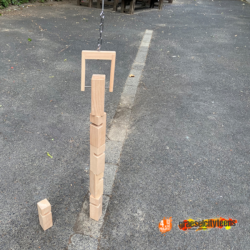 Fröbelturm . Teamspiel . 7. Juli 2022 . Kooperationsprojekt . Betreuende Grundschule . gct . graeselcityteens ...auf dem Gräselberg . Stadtteilzentrum Gräselberg . Wiesbaden