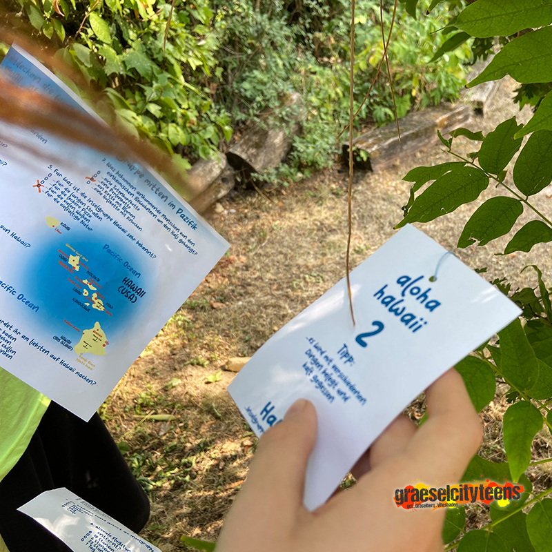 Hawaii . Rätselsuche . Die wunderschöne Inselkette im pazifischen Ozean . 4. August 2022 . gct . graeselcityteens ...auf dem Gräselberg . Stadtteilzentrum Gräselberg . Wiesbaden