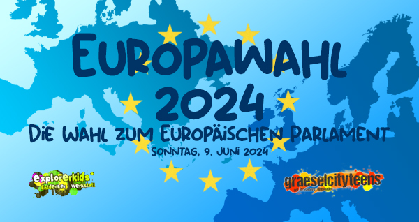 Europawahl 2024 . Die Wahl zum EuropÃ¤ischen Parlament . Sonntag, 9. Juni 2024 . explorerkids* . Entdecker Werkstatt im kujakk . kujakk . Kinder- und Jugendzentrum in der Reduit . Mainz-Kastel . & . gct . graeselcityteens ...auf dem GrÃ¤selberg . Stadtteilzentrum GrÃ¤selberg . Wiesbaden