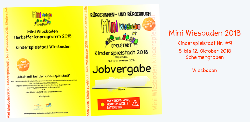 10 Jahre Mini Wiesbaden . Kinderspielstadt . Kinderspielstadt von 2011 bis 2019 . 11. Oktober 2021 . ...auf dem Gräselberg . Stadtteilzentrum Gräselberg . Wiesbaden