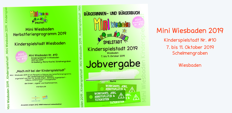10 Jahre Mini Wiesbaden . Kinderspielstadt . Kinderspielstadt von 2011 bis 2019 . 11. Oktober 2021 . ...auf dem Gräselberg . Stadtteilzentrum Gräselberg . Wiesbaden